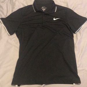 Nike mens Dri-Fit Polo - Black/white/grey …